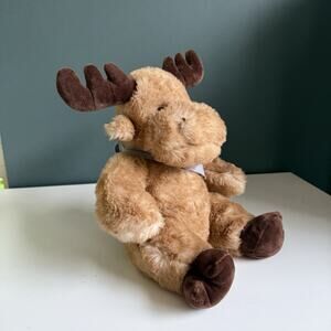 NWT Wishpets "Carmelo" the Brown Moose‎ Super Soft 10" Plush Toy Wildnerness T45
